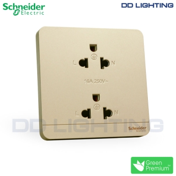 AvatarOn - Bộ ổ cắm đôi 3 chấu - E83426UES2-WG Schneider